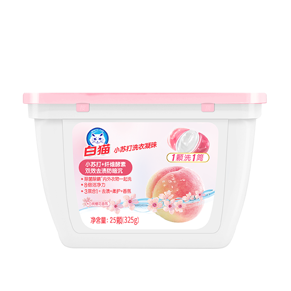 万向娱乐小苏打洗衣凝珠（白桃樱花）
